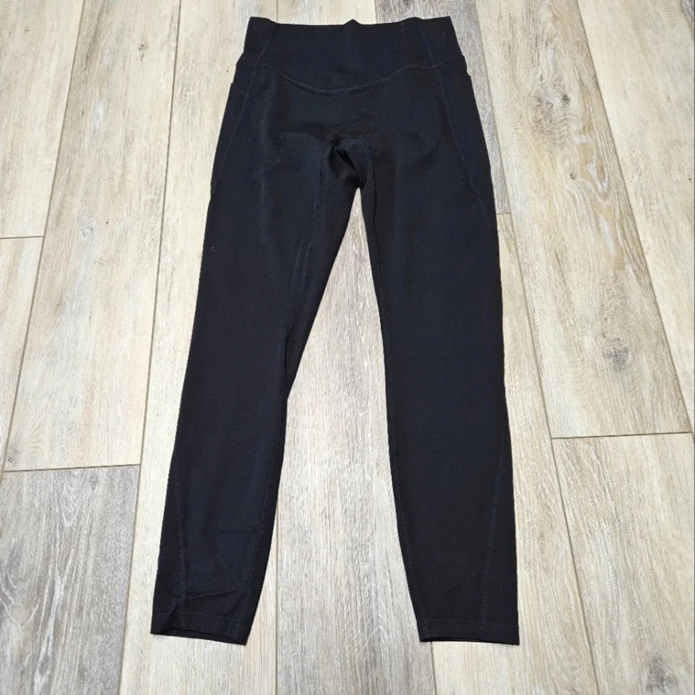 Halara SoCinched High Waisted Tummy Control Full Leggings Black Women's Medium - Picture 3 of 8